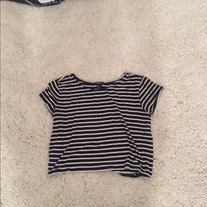 striped crop top